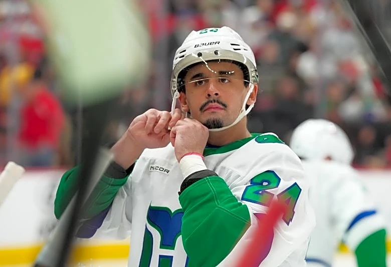 Hurricanes' Seth Jarvis replaces injured Brayden Point on Team Canada