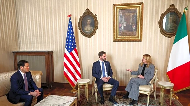 Olympics-Italy's Meloni plays down ICE agent furore as she meets Vance