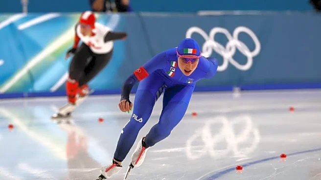 Olympics-Speed skating-Inspired Lollobrigida wins Italy's first gold of Games