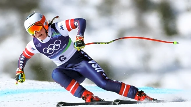 Olympics-Alpine skiing-Cortina smiles on Johnson after previous pain