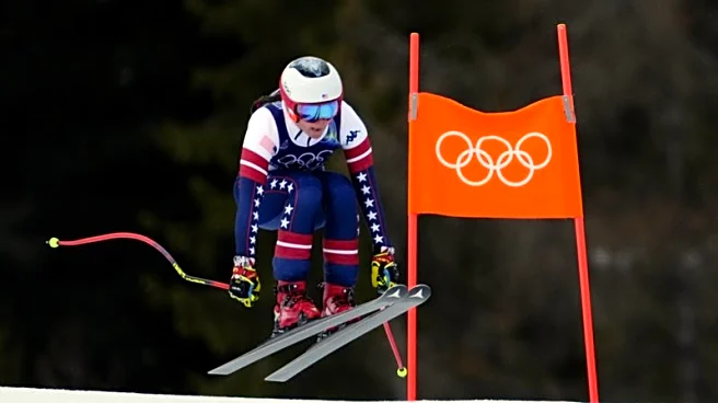 Olympics-Alpine skiing-Johnson on course for golden 'double double' in team combined