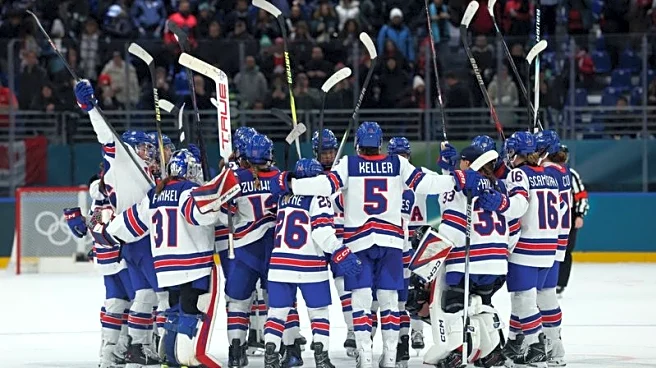 Olympics-Ice hockey-US wallop Canada, Germany beat Italy and Sweden stay perfect