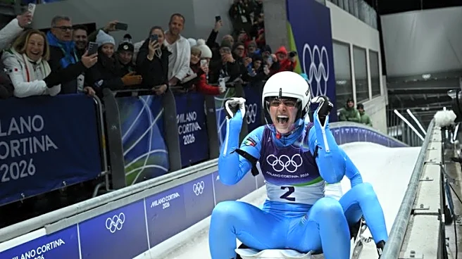 Olympics-Luge-Italians hold their nerve to take first women's doubles gold