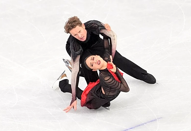 Olympics-Figure skating-Tearful Chock and Bates say they felt like they skated a winning performance