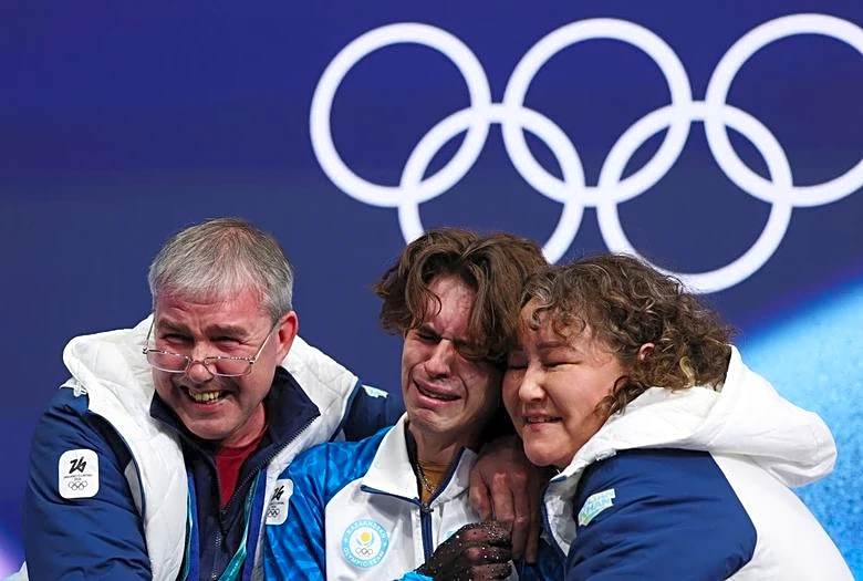 Olympics-Figure skating-Shaidorov's triumph marks historic gold for Kazakhstan