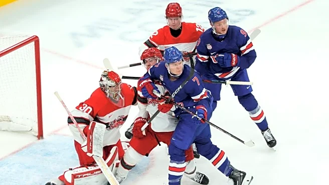 Olympics-Ice hockey-US men subdue Denmark for second win