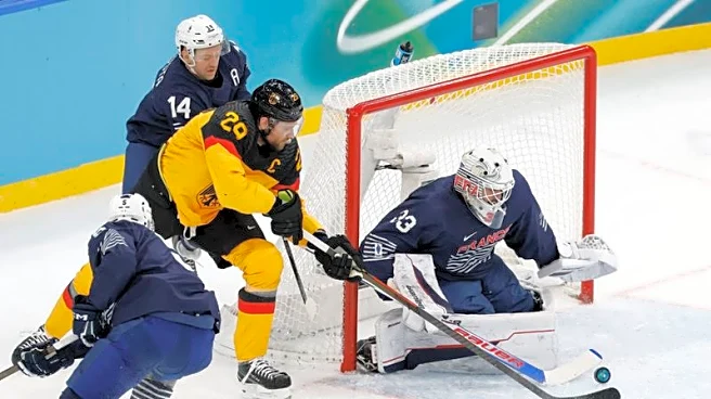 Olympics-Ice hockey-Germany beat France to reach quarter-finals