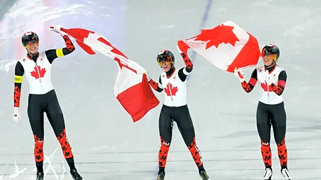 Olympics-Speed skating-Italy clinch shock men's team pursuit gold, Canada successfully defend women's title