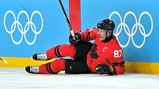 Olympics-Ice hockey-'Go get it, boys': Injured Crosby's pep talk powers Canada quarter-final comeback