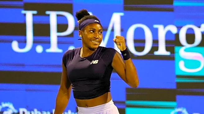 Coco Gauff saves 3 match points to reach Dubai quarters