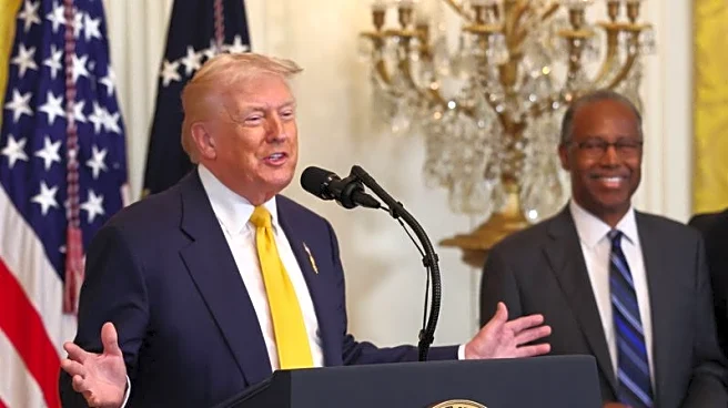 Trump basks in Black History Month praise, dodging racism claims