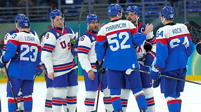 Olympics-Ice hockey-US rout Slovakia to set up final showdown with Canada
