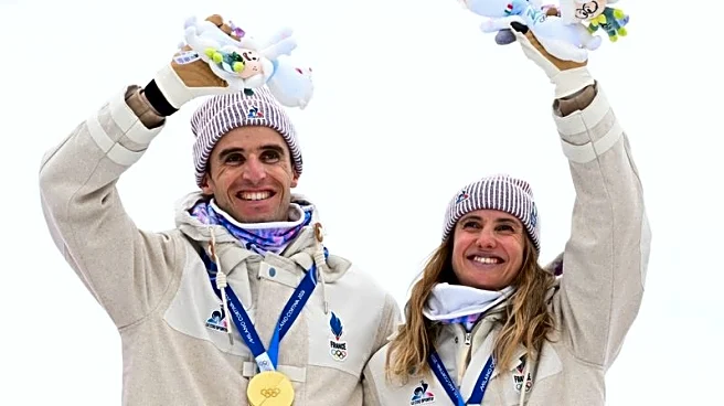 Olympics-SkiMo-France's Harrop and Anselmet win inaugural mixed relay gold