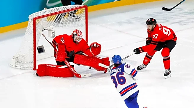 Olympics-Ice hockey-US beat Canada in overtime thriller to end 'golden drought'