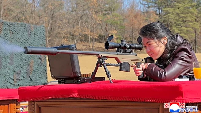 North Korean leader presents new sniper rifles to party officials