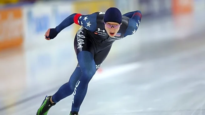 Speed skating-Stolz takes charge of all-round world championship as Wiklund, Takagi share women's lead
