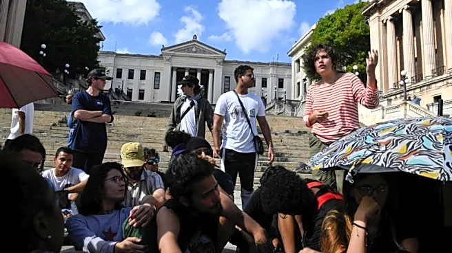 Cuban university students stage rare protest amid energy, internet shortages