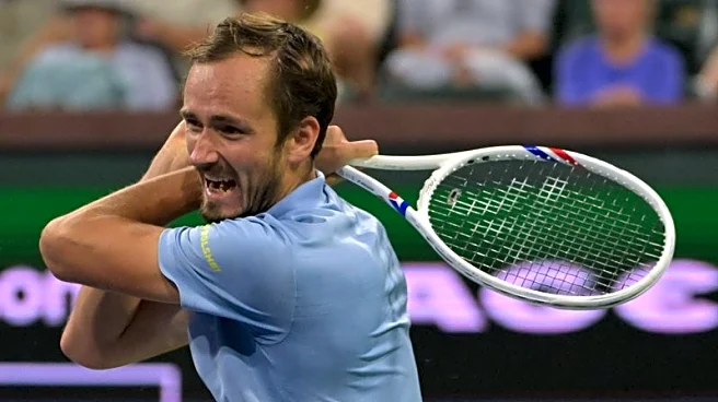 Tennis-Medvedev ousts Alcaraz to set Indian Wells clash with Sinner