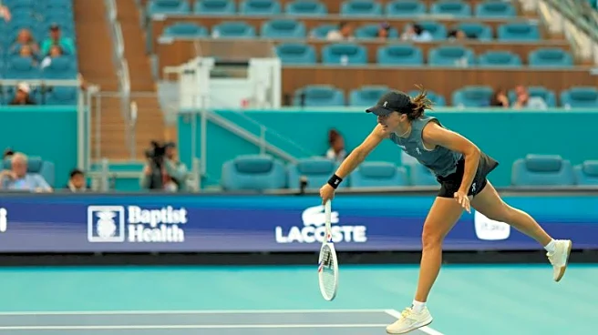 Tennis-Swiatek wants to simplify her game after shock opening defeat in Miami