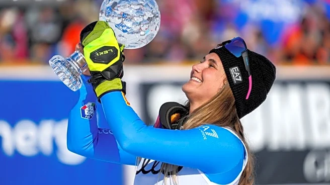 Alpine skiing-Pirovano takes World Cup downhill title with third win in a row