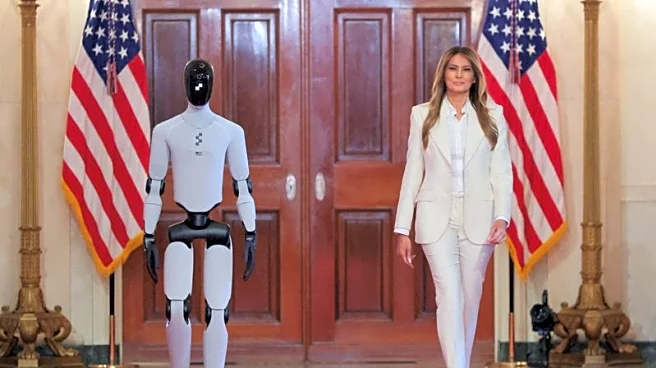Robot joins Melania Trump at White House event to tout AI teachers