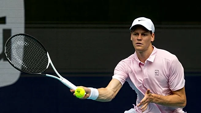 Tennis-Sinner beats Lehecka in rain-hit Miami final to capture 'Sunshine Double'