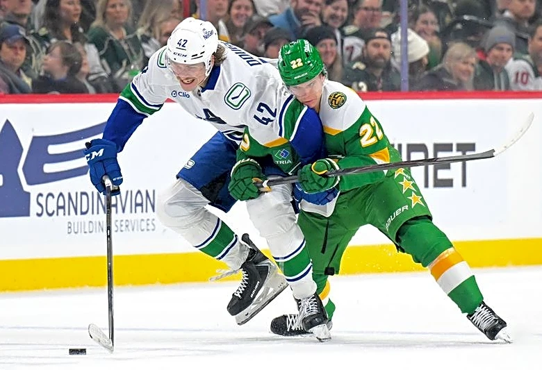 NHL roundup: Wild surge past Canucks, secure playoff spot