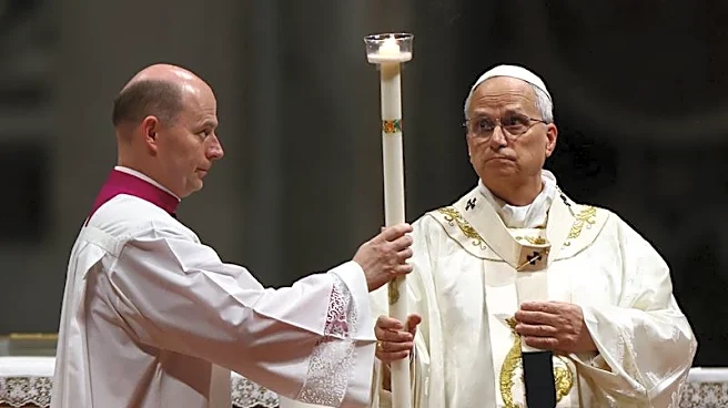 At Easter vigil, Pope Leo urges world not to grow numb to war
