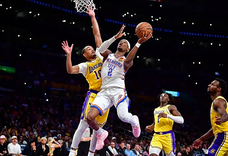 Shai Gilgeous-Alexander, Thunder manhandle short-handed Lakers