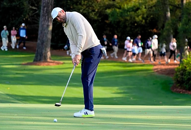 Golf-Dry weather and wind set up tough conditions for Masters