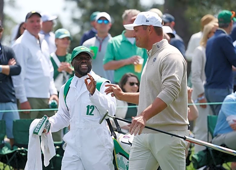 Golf-Kevin Hart backs DeChambeau for Masters title after caddying at Par-3