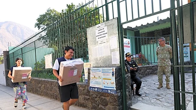 Peruvians vote in crowded presidential race as runoff looms