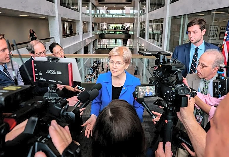 Fed chair nominee Warsh's disclosures don't comply with Senate ethics rules, Senator Warren says
