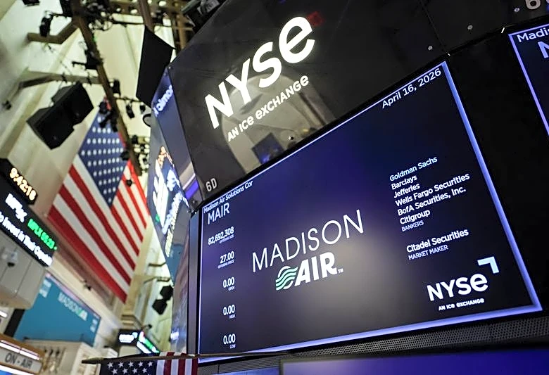 Airflow products maker Madison Air valued at $15.7 billion as shares rise on NYSE debut