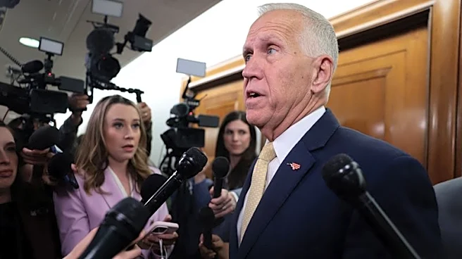 US Senator Tillis says he's ready to advance confirmation of Warsh as Fed chair