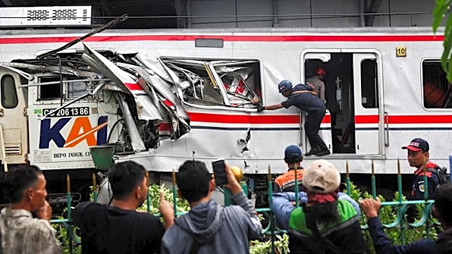Indonesia train crash toll rises to 7, rescuers work to remove trapped passengers