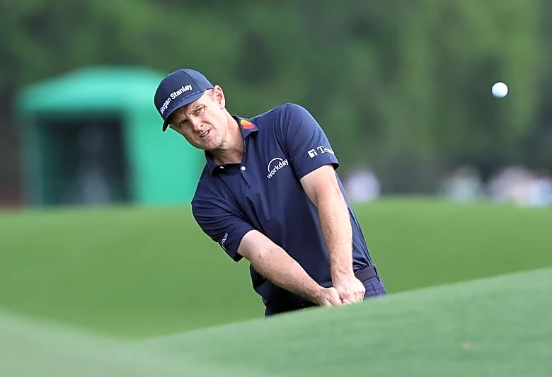 Justin Rose debuting clubs from F1's McLaren at Cadillac Championship