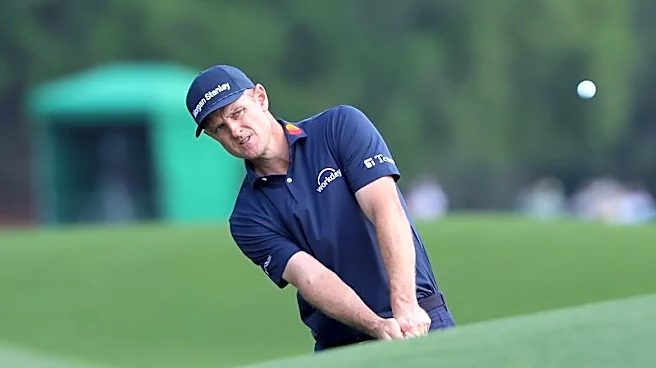 Justin Rose debuting clubs from F1's McLaren at Cadillac Championship