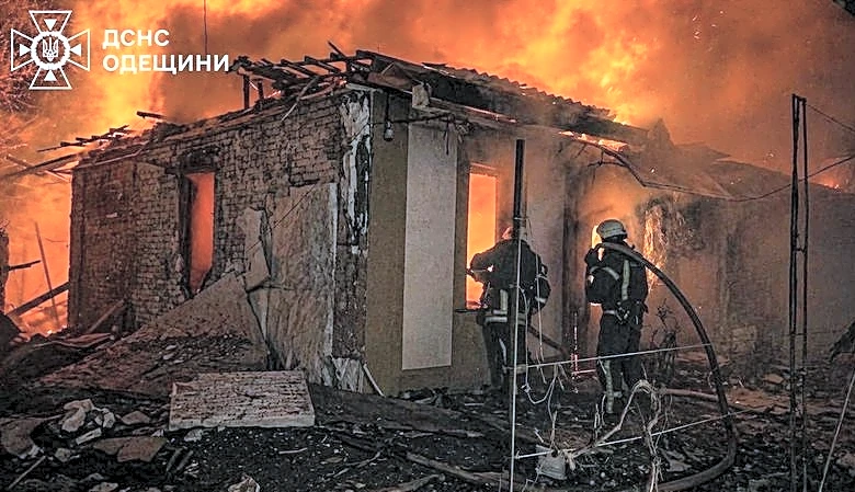 Russian drones strike Ukraine's Odesa overnight, wounding 18, officials say