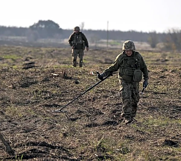 Man, machine and AI combine in battle to clear Ukraine of mines