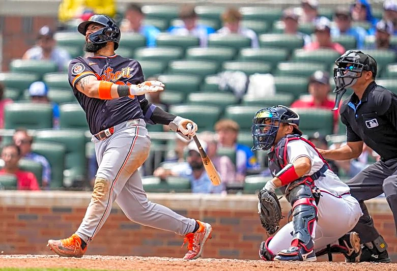 Tigers rally for rare victory against Braves
