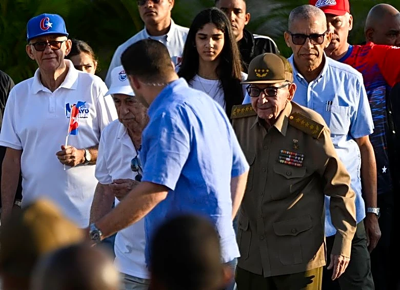 Cuba's Raul Castro joins May Day march as tensions simmer with US