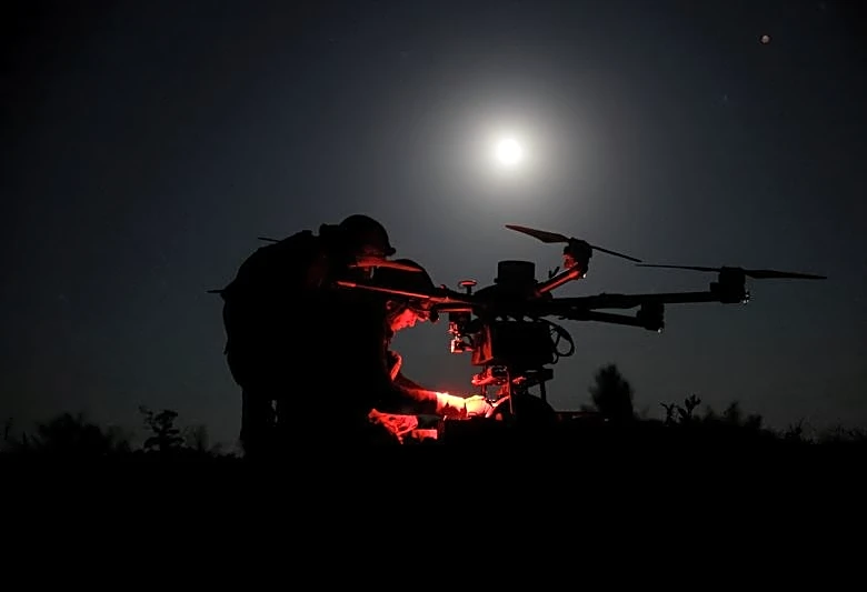 Ukrainian drones hit Russia's Primorsk port, oil tankers and military ships