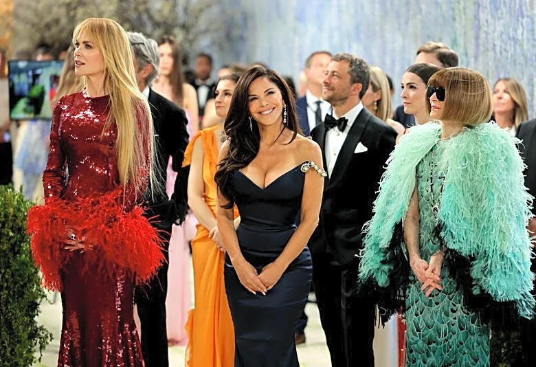 Stars arrive for Met Gala as protesters target Jeff Bezos