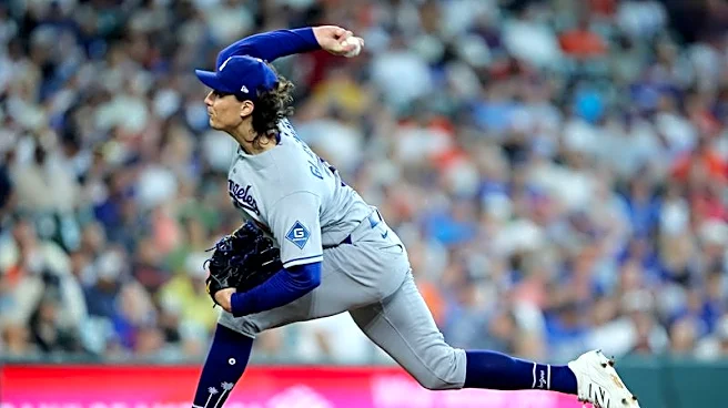 RHP Tyler Glasnow (back) exits Dodgers' win over Marlins