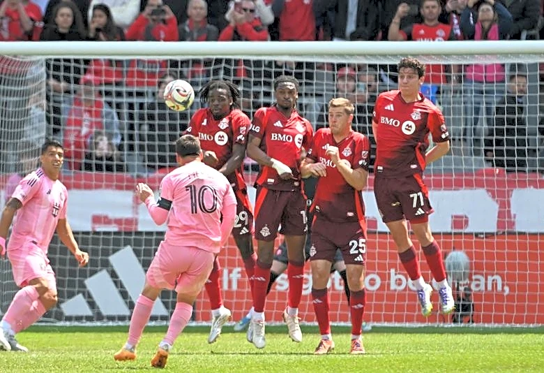 Soccer-Toronto draw record crowd against Messi's Inter Miami in World Cup dress rehearsal