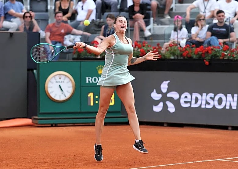 Tennis-Sabalenka exits Rome with injury concern ahead of French Open