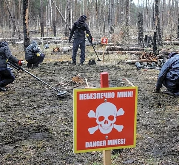 Man, machine and AI combine in battle to clear Ukraine of mines and shells