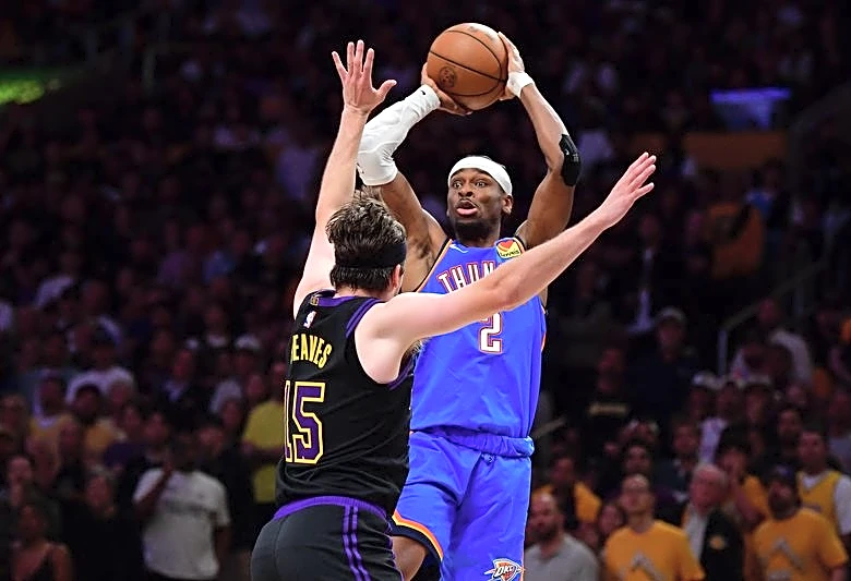 Shai Gilgeous-Alexander, Thunder eke out sweep-sealing win over Lakers