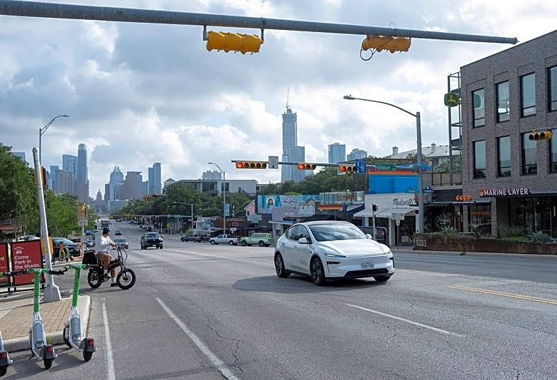 Tesla’s robotaxi rollout features Texas-sized wait times